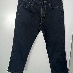 Bandolino Black Straight Leg Jeans Size 10 Inseam 22”